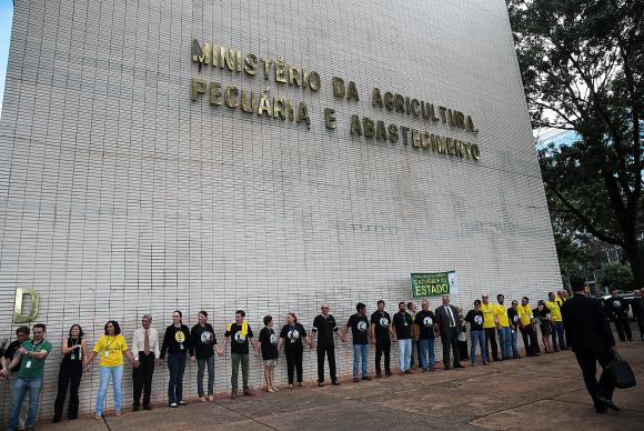 protesto de auditores em Brasília