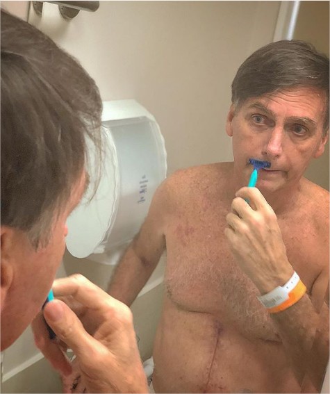 Jair Bolsonaro no hospital