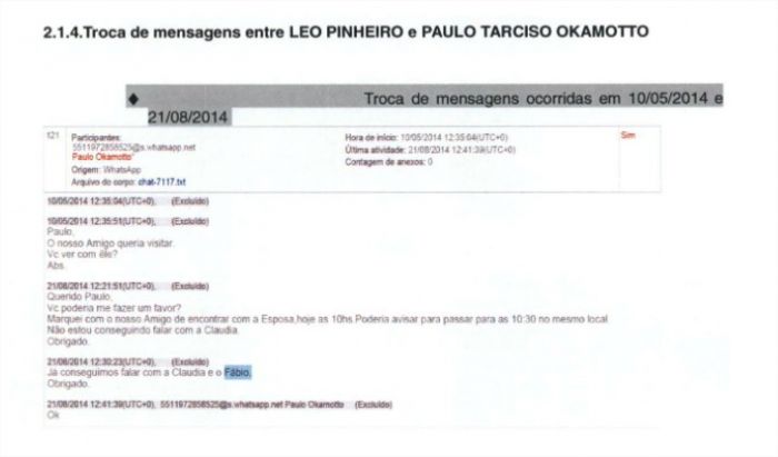 Troca de mensagens - Léo Pinheiro - O Antagonista