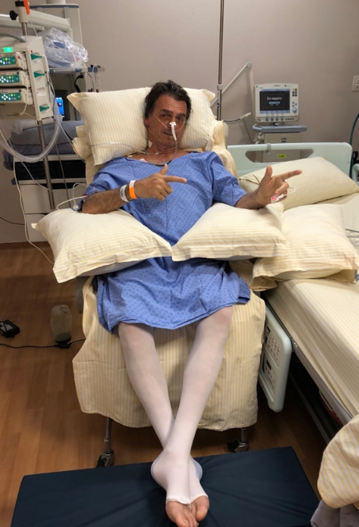 Jair Bolsonaro no hospital