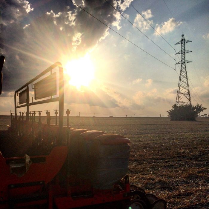 Imagem do dia - Início de plantio de soja em Cascavel (PR). Enviado por Jeisa